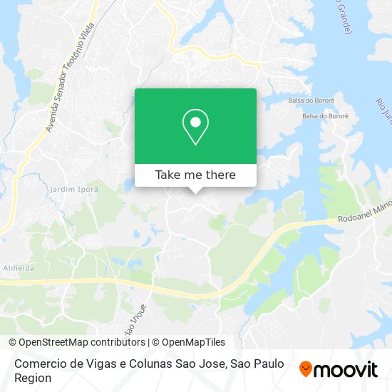 Comercio de Vigas e Colunas Sao Jose map
