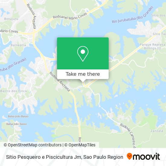 Sítio Pesqueiro e Piscicultura Jm map