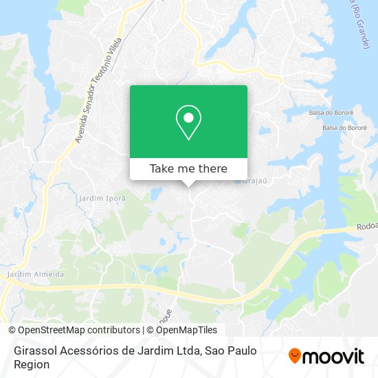 Mapa Girassol Acessórios de Jardim Ltda