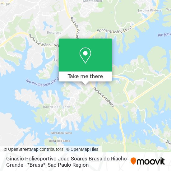 Ginásio Poliesportivo João Soares Brasa do Riacho Grande - *Brasa* map