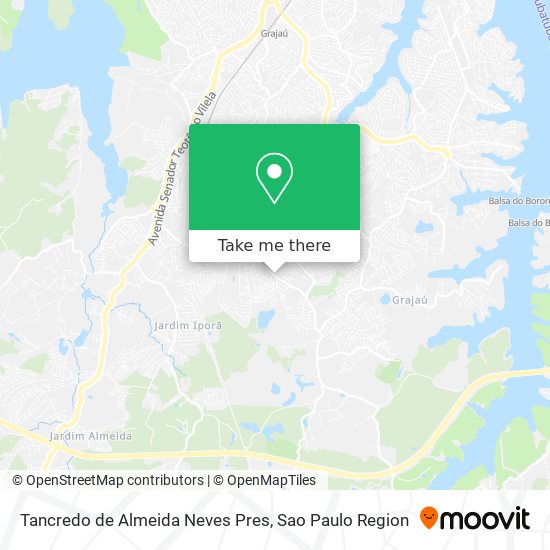 Tancredo de Almeida Neves Pres map