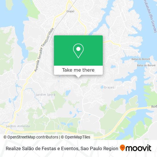 Mapa Realize Salão de Festas e Eventos