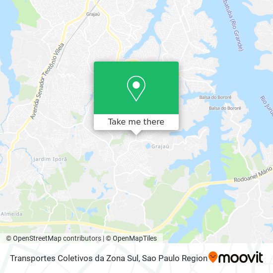 Transportes Coletivos da Zona Sul map