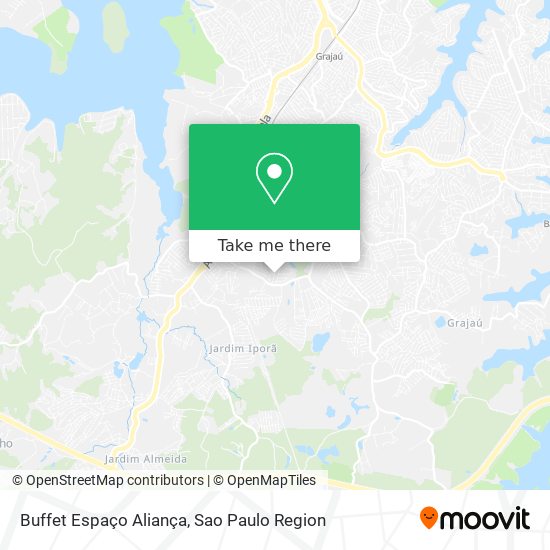 Mapa Buffet Espaço Aliança