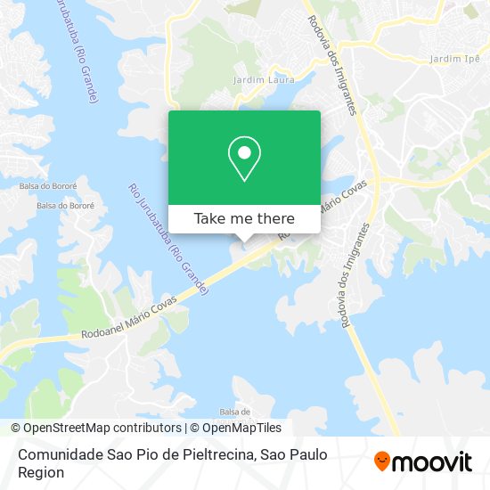 Comunidade Sao Pio de Pieltrecina map