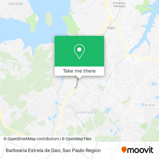 Mapa Barbearia Estrela de Davi