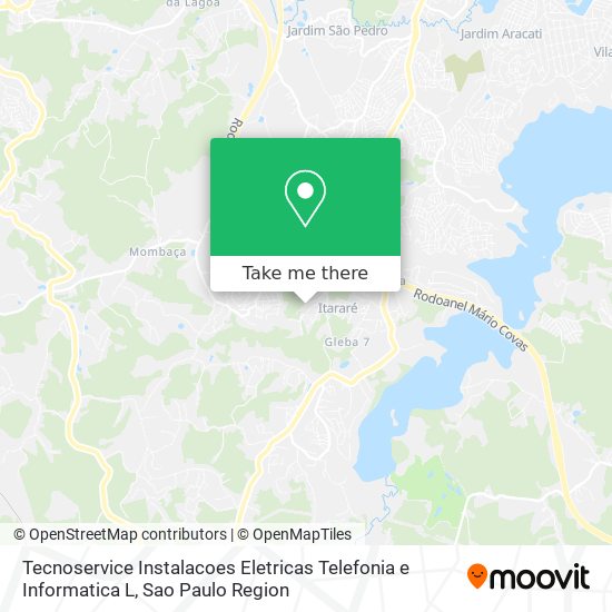 Mapa Tecnoservice Instalacoes Eletricas Telefonia e Informatica L