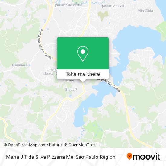 Mapa Maria J T da Silva Pizzaria Me