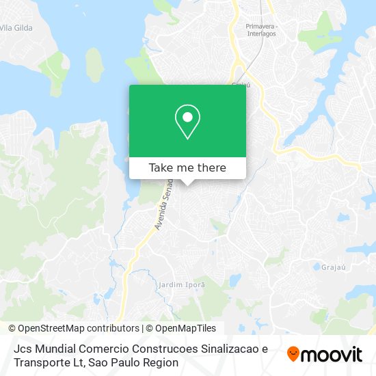 Jcs Mundial Comercio Construcoes Sinalizacao e Transporte Lt map