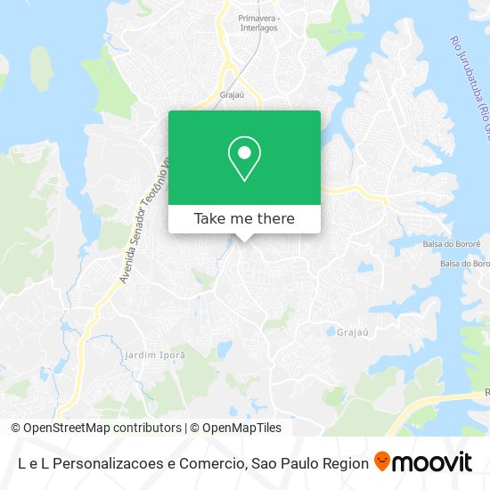 L e L Personalizacoes e Comercio map