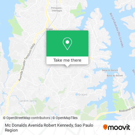 Mc Donalds Avenida Robert Kennedy map