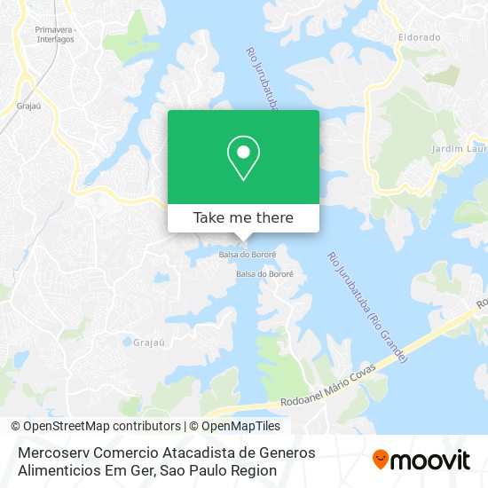 Mercoserv Comercio Atacadista de Generos Alimenticios Em Ger map