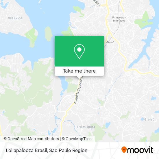 Lollapalooza Brasil map