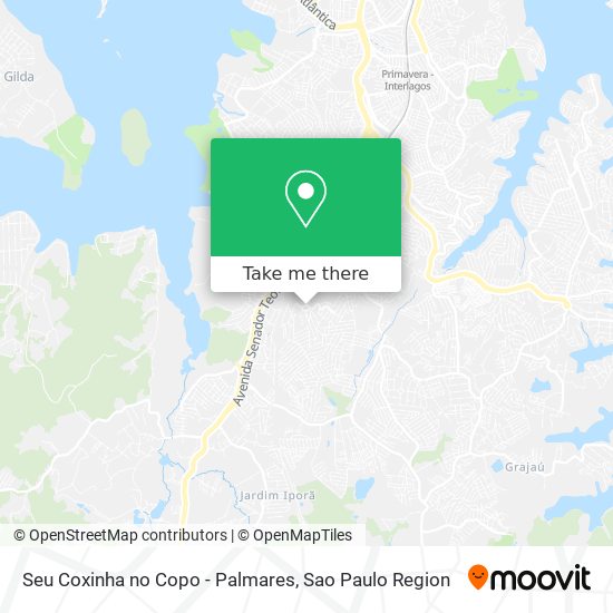 Mapa Seu Coxinha no Copo - Palmares