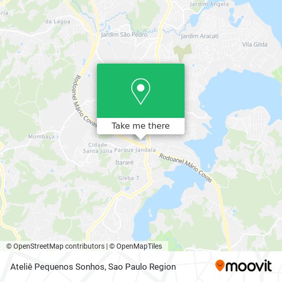 Mapa Ateliê Pequenos Sonhos