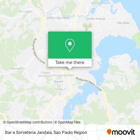 Mapa Bar e Sorveteria Jandaia