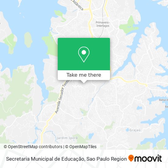 Mapa Secretaria Municipal de Educação