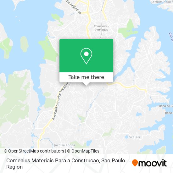 Mapa Comenius Materiais Para a Construcao