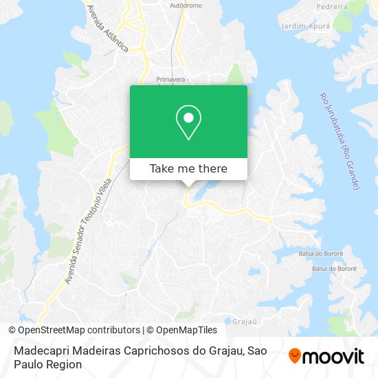 Mapa Madecapri Madeiras Caprichosos do Grajau