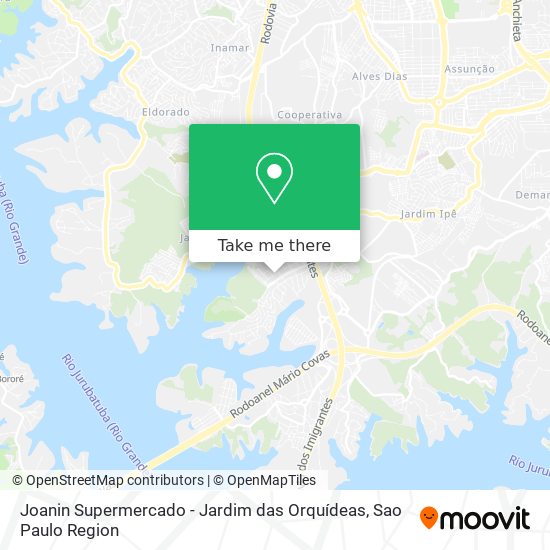 Joanin Supermercado - Jardim das Orquídeas map