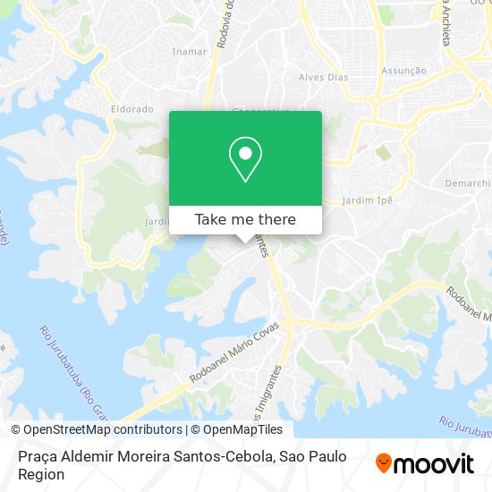 Mapa Praça Aldemir Moreira Santos-Cebola