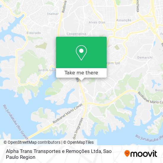 Alpha Trans Transportes e Remoções Ltda map