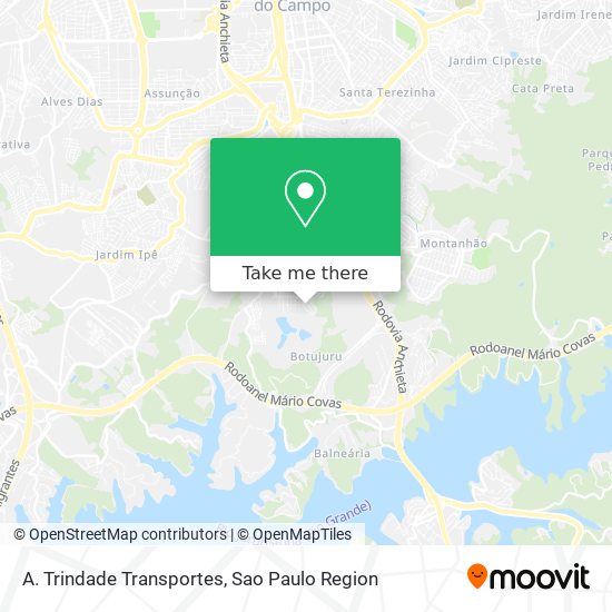 A. Trindade Transportes map