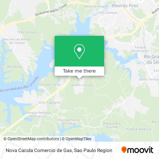 Nova Cacula Comercio de Gas map