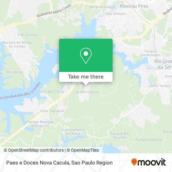 Paes e Doces Nova Cacula map