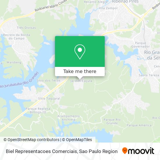Biel Representacoes Comerciais map