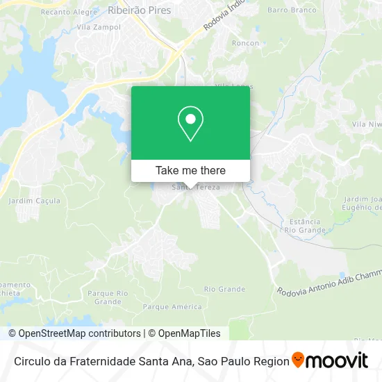 Circulo da Fraternidade Santa Ana map