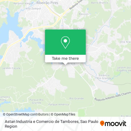 Mapa Astan Industria e Comercio de Tambores