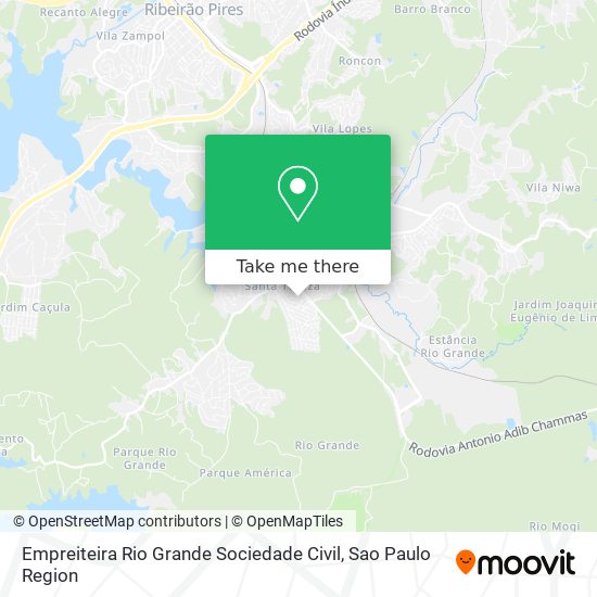 Mapa Empreiteira Rio Grande Sociedade Civil