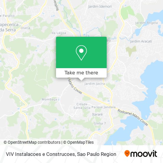 VIV Instalacoes e Construcoes map