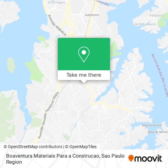 Mapa Boaventura Materiais Para a Construcao