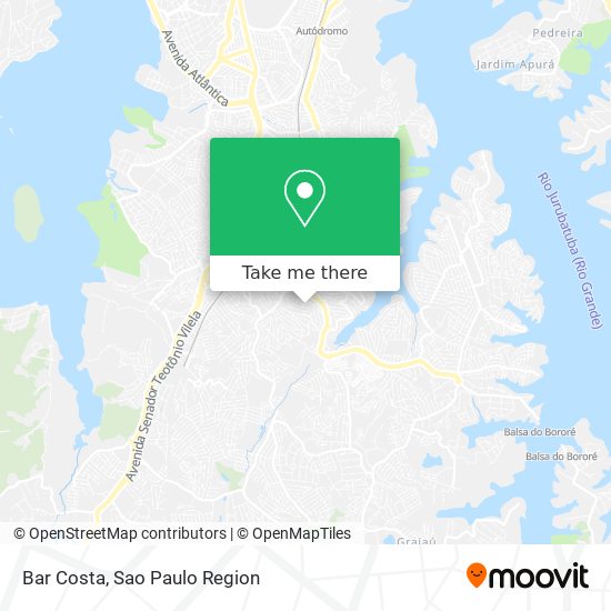 Bar Costa map