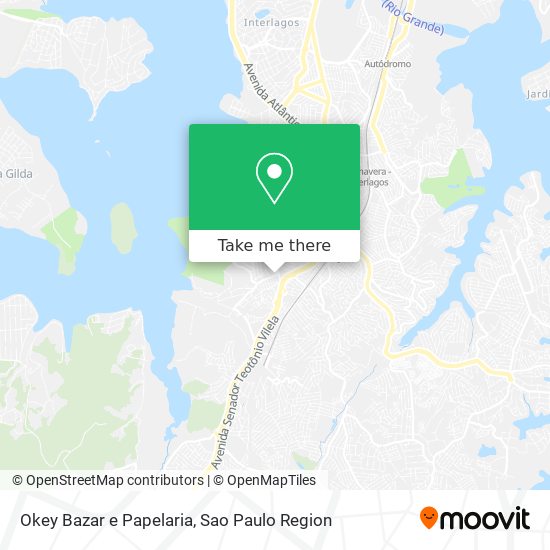 Okey Bazar e Papelaria map