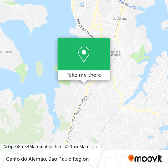 Canto do Alemão map