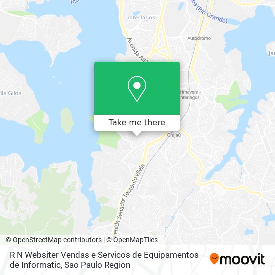 Mapa R N Websiter Vendas e Servicos de Equipamentos de Informatic