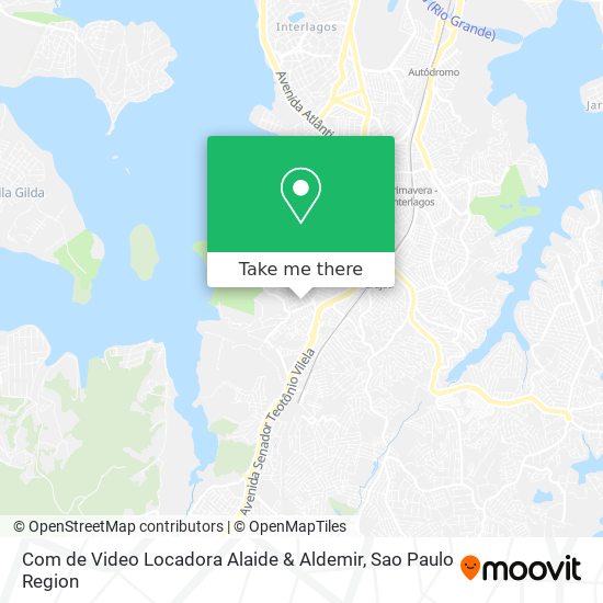Mapa Com de Video Locadora Alaide & Aldemir