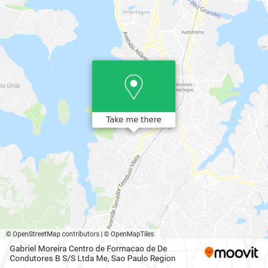 Mapa Gabriel Moreira Centro de Formacao de De Condutores B S / S Ltda Me