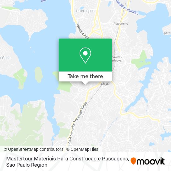 Mastertour Materiais Para Construcao e Passagens map