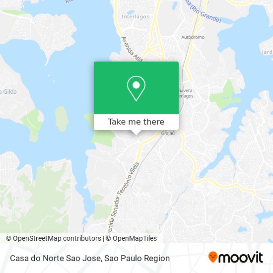 Casa do Norte Sao Jose map
