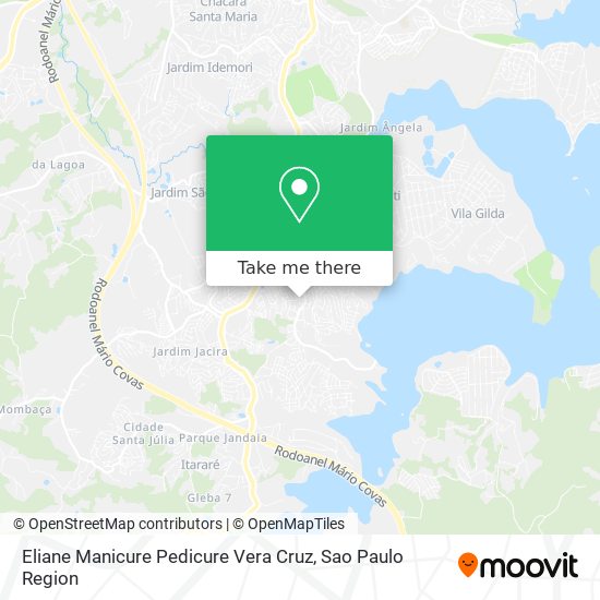 Eliane Manicure Pedicure Vera Cruz map