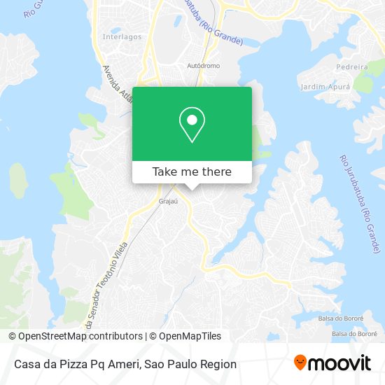 Casa da Pizza Pq Ameri map