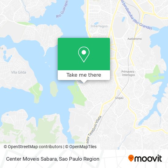 Mapa Center Moveis Sabara