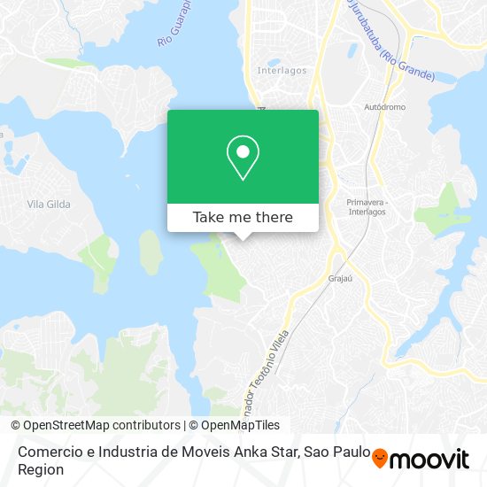 Mapa Comercio e Industria de Moveis Anka Star