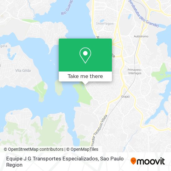 Mapa Equipe J G Transportes Especializados