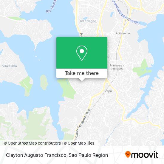 Clayton Augusto Francisco map