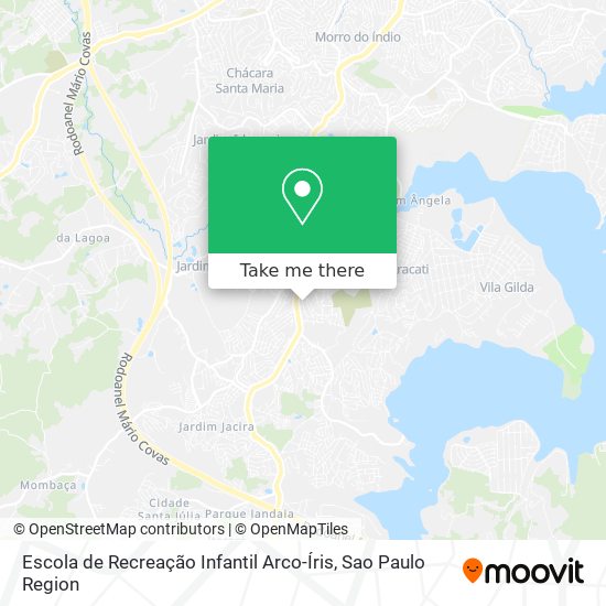 Mapa Escola de Recreação Infantil Arco-Íris